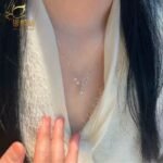 【銀蝶坊】人魚之淚項鍊氣質精緻百搭鎖骨鏈水滴吊墜情人生日女友禮物