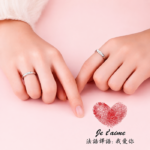 【銀蝶坊】法語我愛你情侶對戒 ins 小眾開口可調節戒指情人節禮物送女友