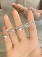 【銀蝶坊】純銀三生有杏銀杏葉手鍊簡約氣質百搭精緻女款手飾：圖片 4