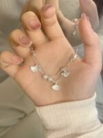 【銀蝶坊】純銀三生有杏銀杏葉手鍊簡約氣質百搭精緻女款手飾：圖片 3