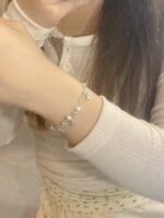 【銀蝶坊】純銀三生有杏銀杏葉手鍊簡約氣質百搭精緻女款手飾：圖片 2